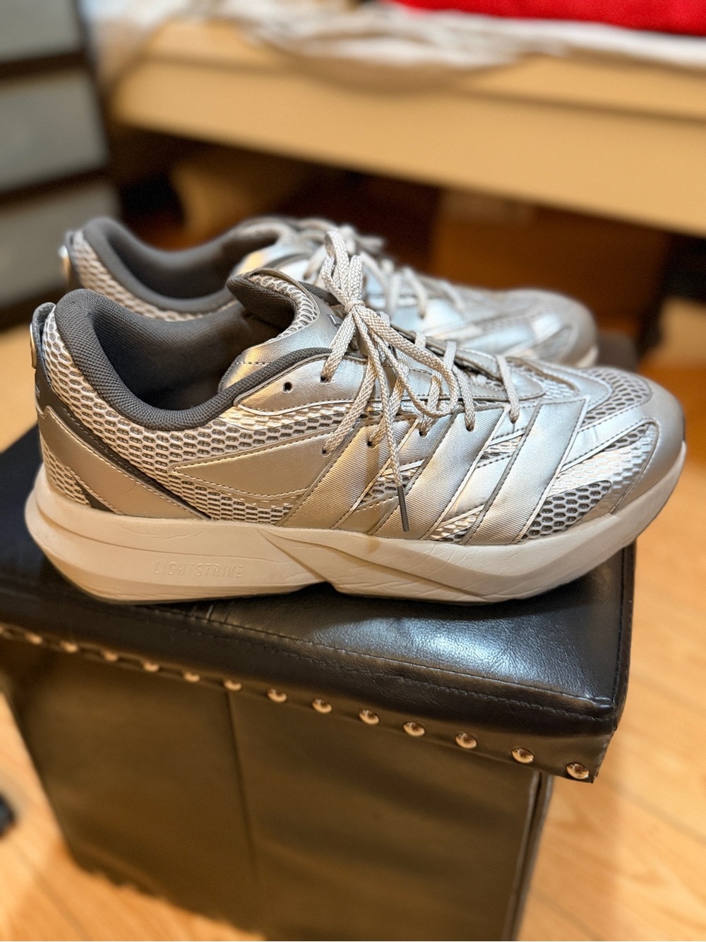 adidas Mercedes AMG Silver Athletic Trainers